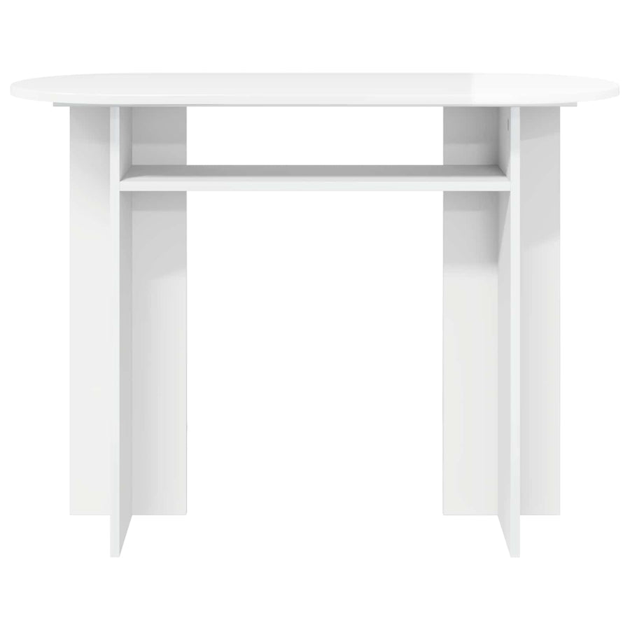 Wandtafel Hoogglans Wit 100 x 39,5 x 75 cm Bewerkt hout