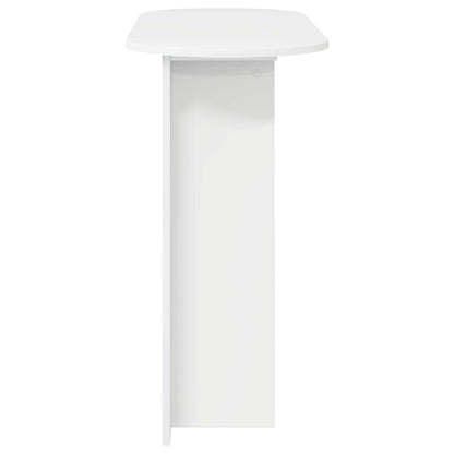 Wandtafel Hoogglans Wit 100 x 39,5 x 75 cm Bewerkt hout