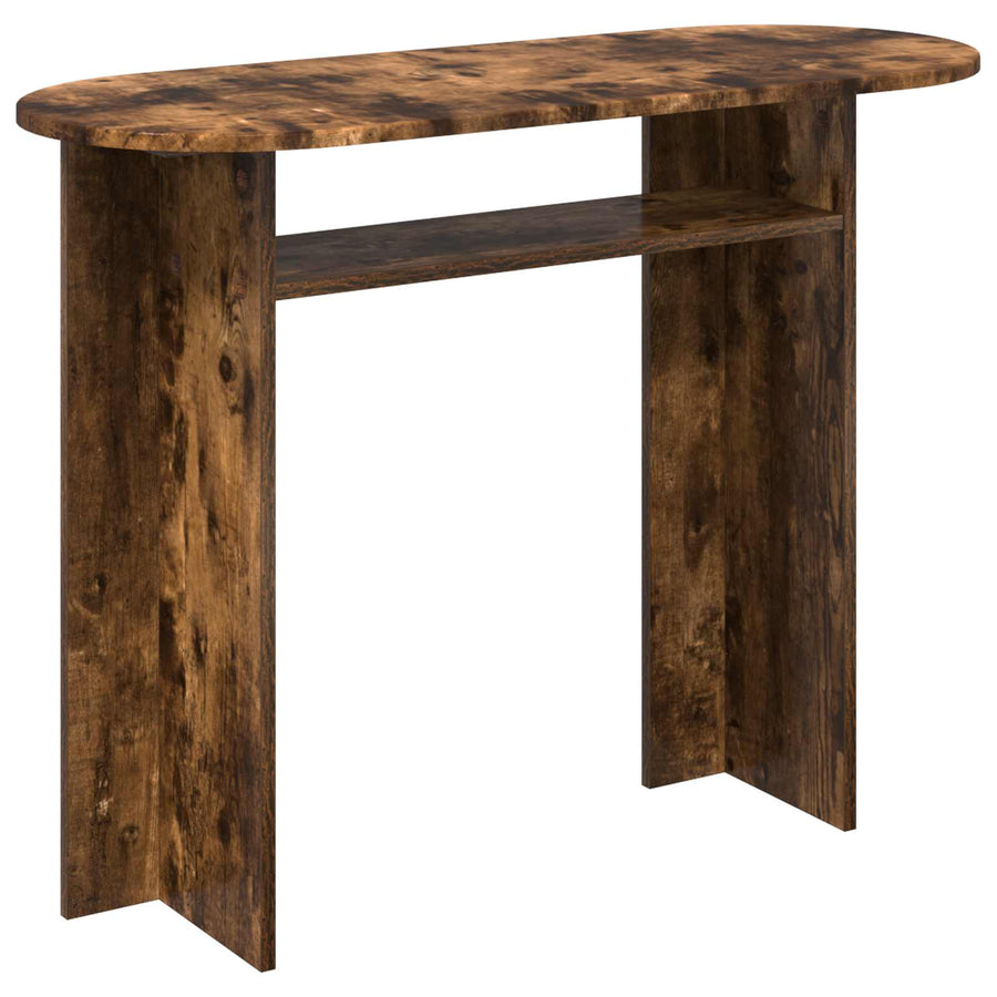 Wandtafel Gerookt eiken 100 x 39,5 x 75 cm Bewerkt hout