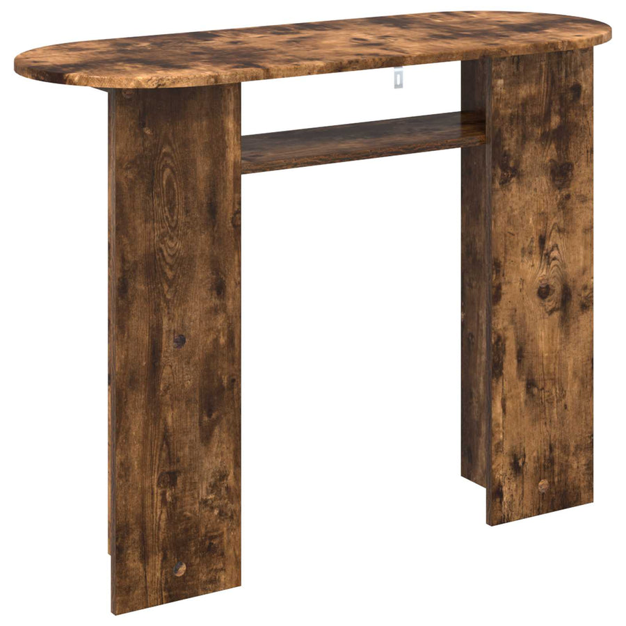 Wandtafel Gerookt eiken 100 x 39,5 x 75 cm Bewerkt hout