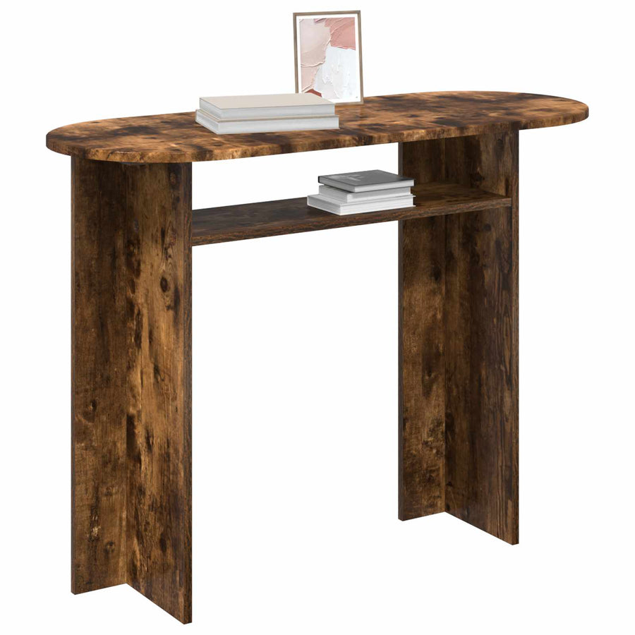 Wandtafel Gerookt eiken 100 x 39,5 x 75 cm Bewerkt hout