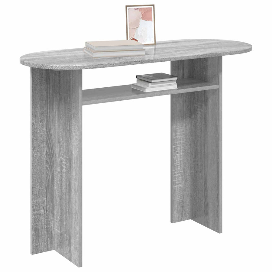 Wandtafel Grijs sonoma 100 x 39,5 x 75 cm Bewerkt hout