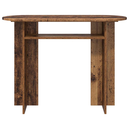 Wandtafel met opslag Oud hout 100 x 39,5 x 75 cm Bewerkt hout