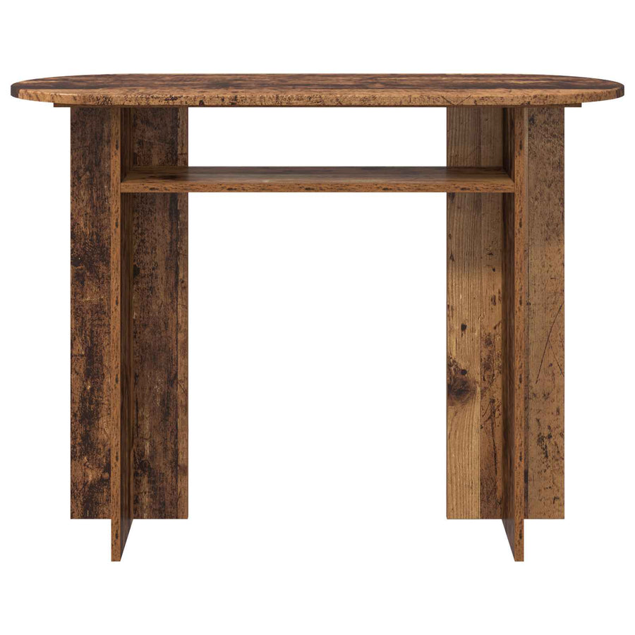 Wandtafel met opslag Oud hout 100 x 39,5 x 75 cm Bewerkt hout