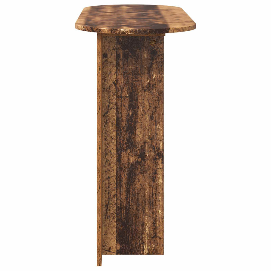 Wandtafel met opslag Oud hout 100 x 39,5 x 75 cm Bewerkt hout