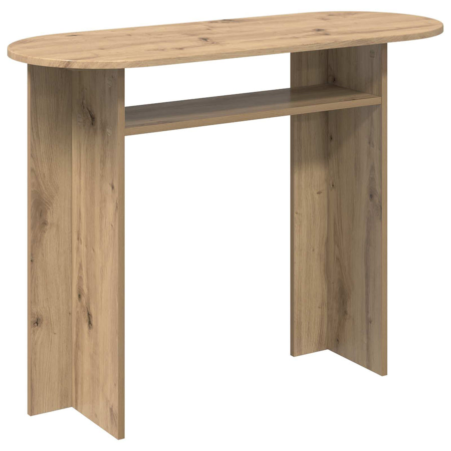 Wandtafel Artisanaal eiken 100 x 39,5 x 75 cm Bewerkt hout