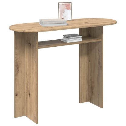 Wandtafel Artisanaal eiken 100 x 39,5 x 75 cm Bewerkt hout
