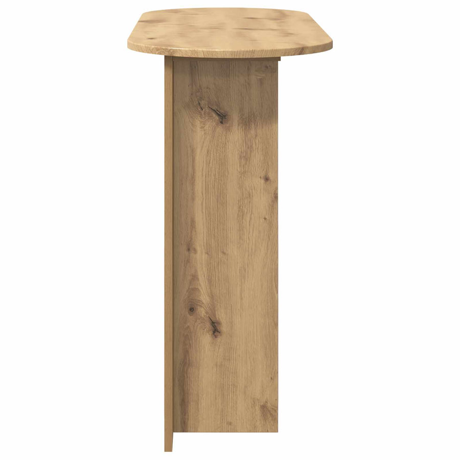 Wandtafel Artisanaal eiken 100 x 39,5 x 75 cm Bewerkt hout