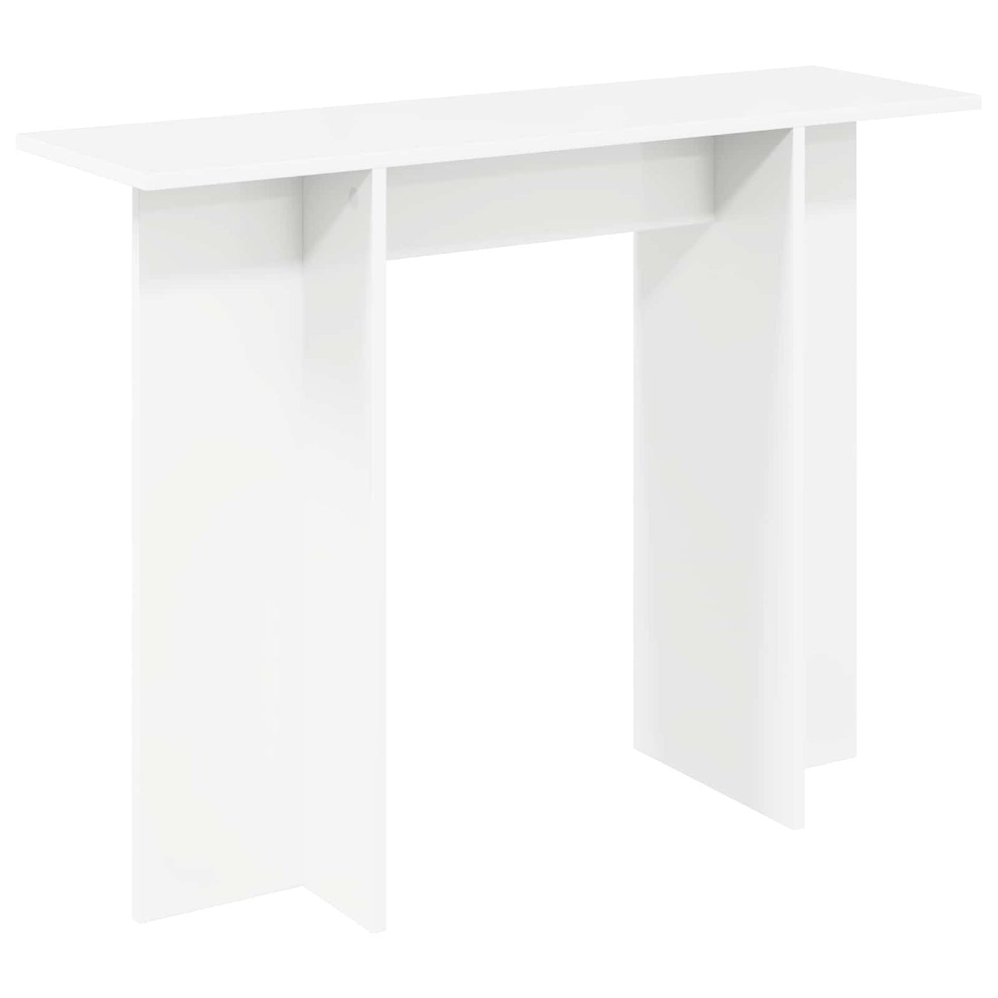 Wandtafel Wit 100 x 30 x 75 cm Bewerkt hout