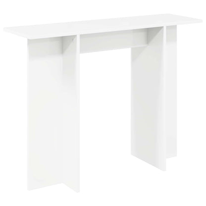 Wandtafel Wit 100 x 30 x 75 cm Bewerkt hout