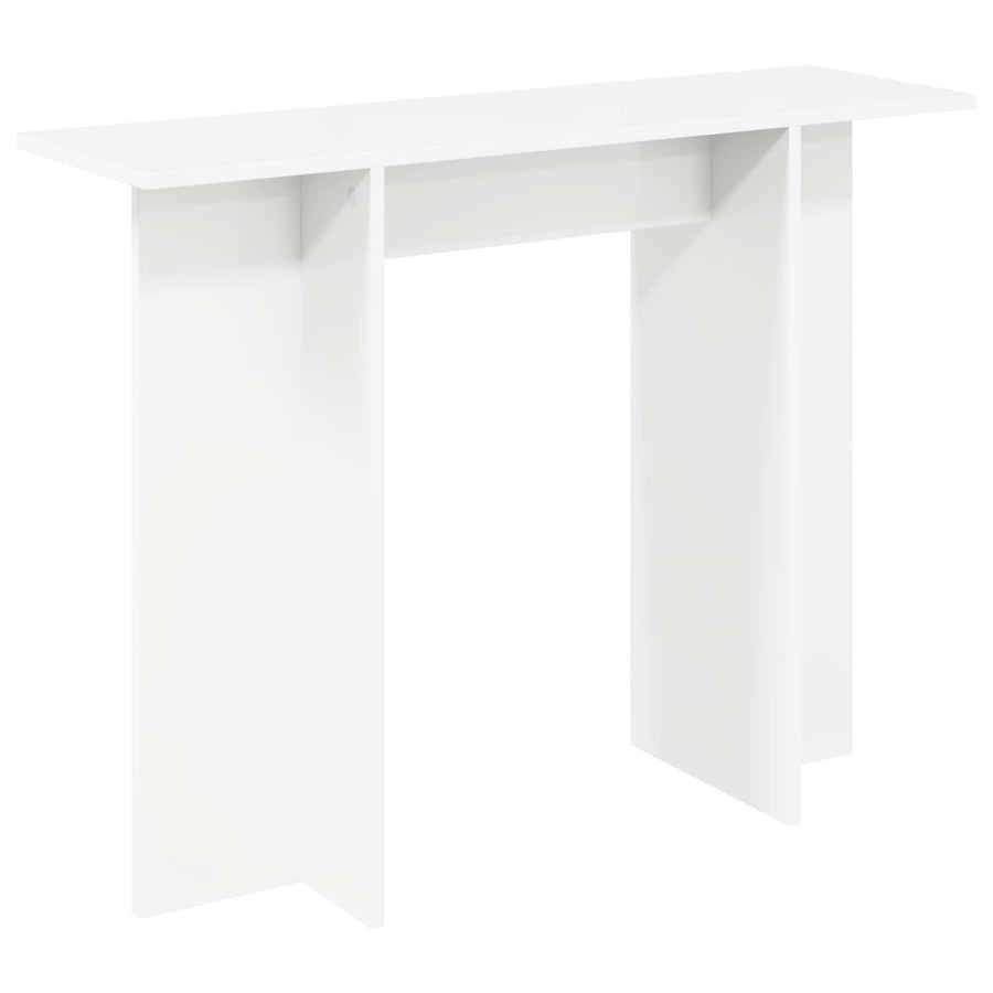 Wandtafel Wit 100 x 30 x 75 cm Bewerkt hout