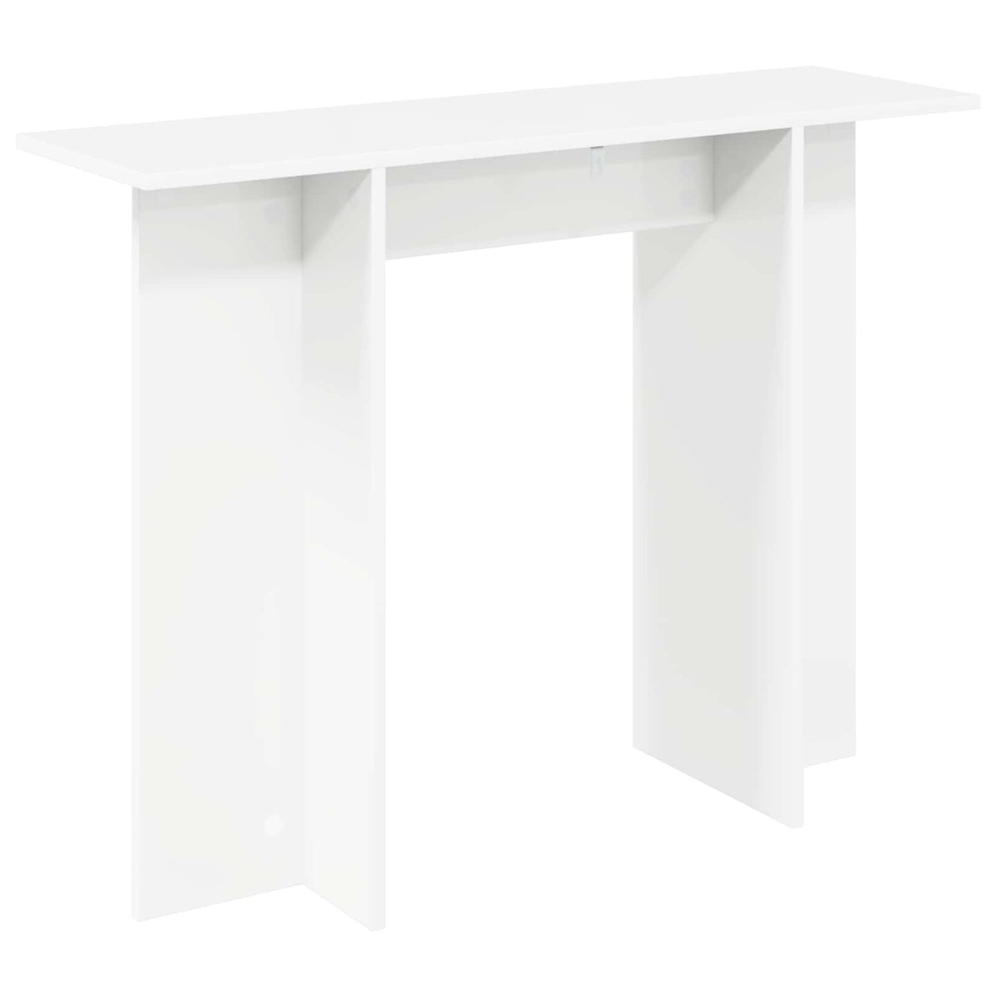 Wandtafel Wit 100 x 30 x 75 cm Bewerkt hout