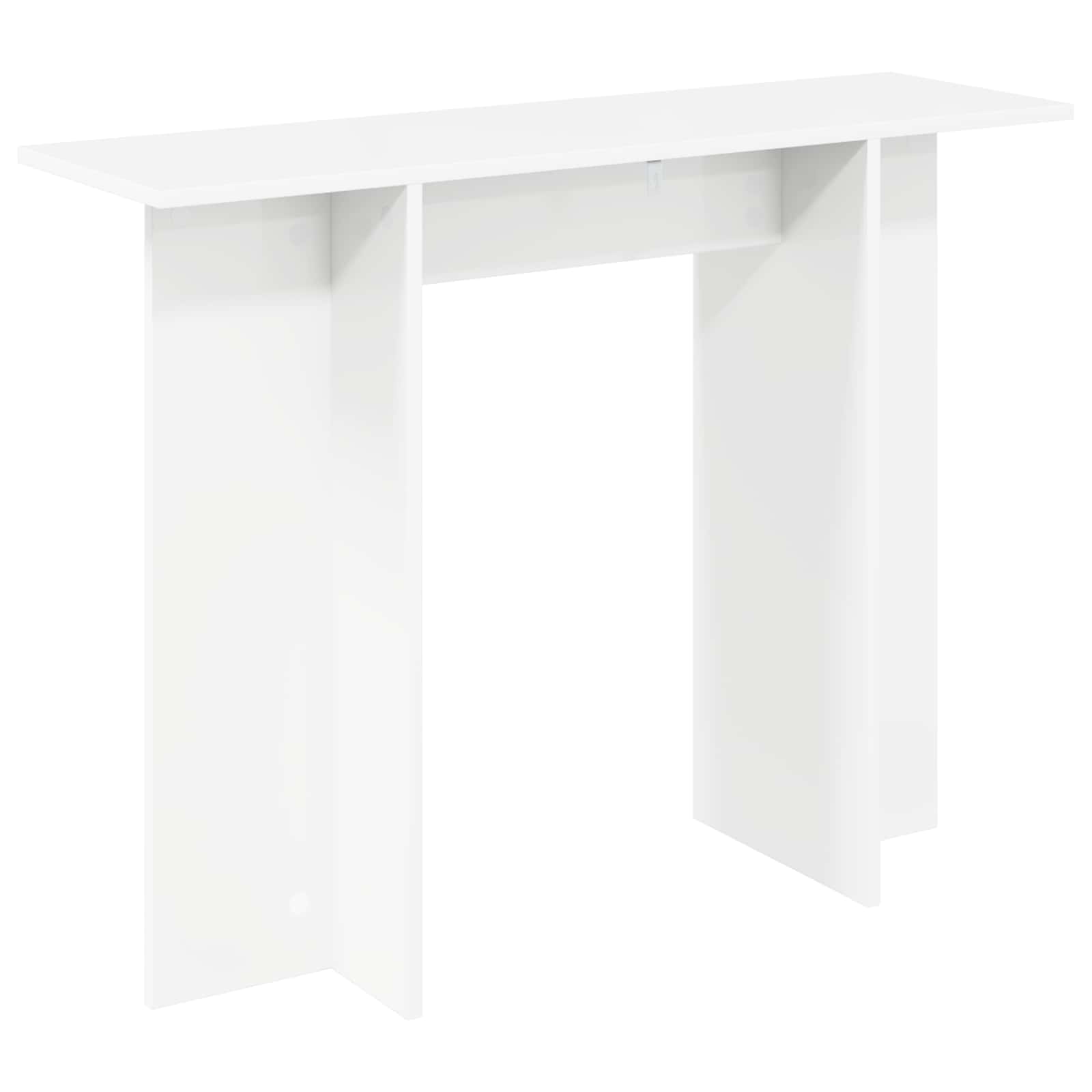 Wandtafel Wit 100 x 30 x 75 cm Bewerkt hout