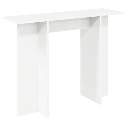 Wandtafel Wit 100 x 30 x 75 cm Bewerkt hout