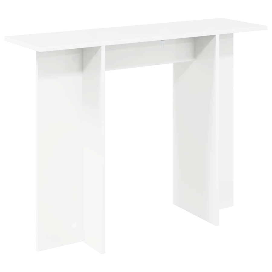 Wandtafel Wit 100 x 30 x 75 cm Bewerkt hout