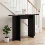 Wandtafel 100x30x75 cm zwart eiken
