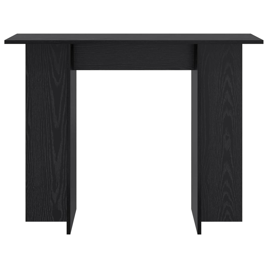 Wandtafel Zwart eiken 100 x 30 x 75 cm Bewerkt hout