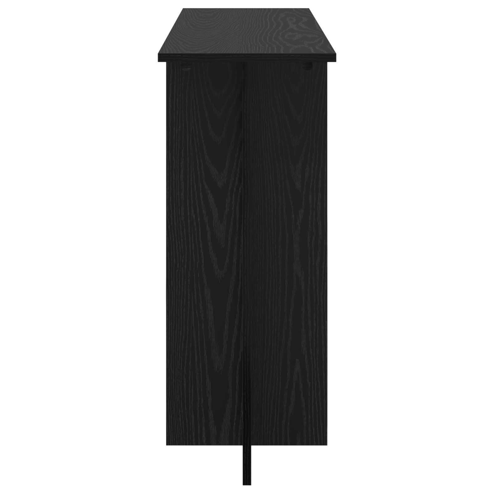 Wandtafel Zwart eiken 100 x 30 x 75 cm Bewerkt hout