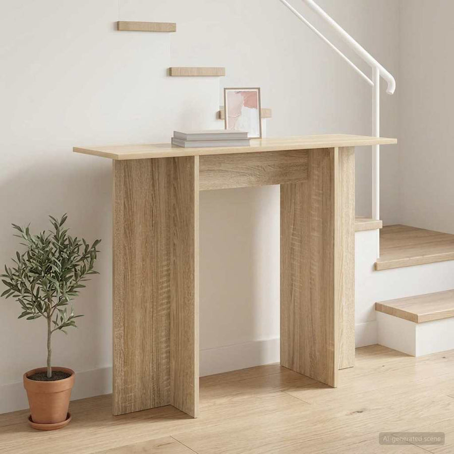 Wandtafel Sonoma Eiken 100 x 30 x 75 cm Bewerkt hout