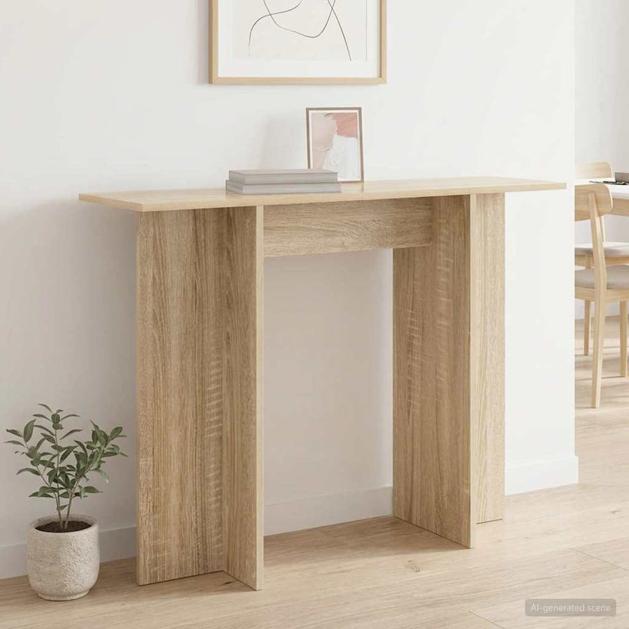 Wandtafel Sonoma Eiken 100 x 30 x 75 cm Bewerkt hout