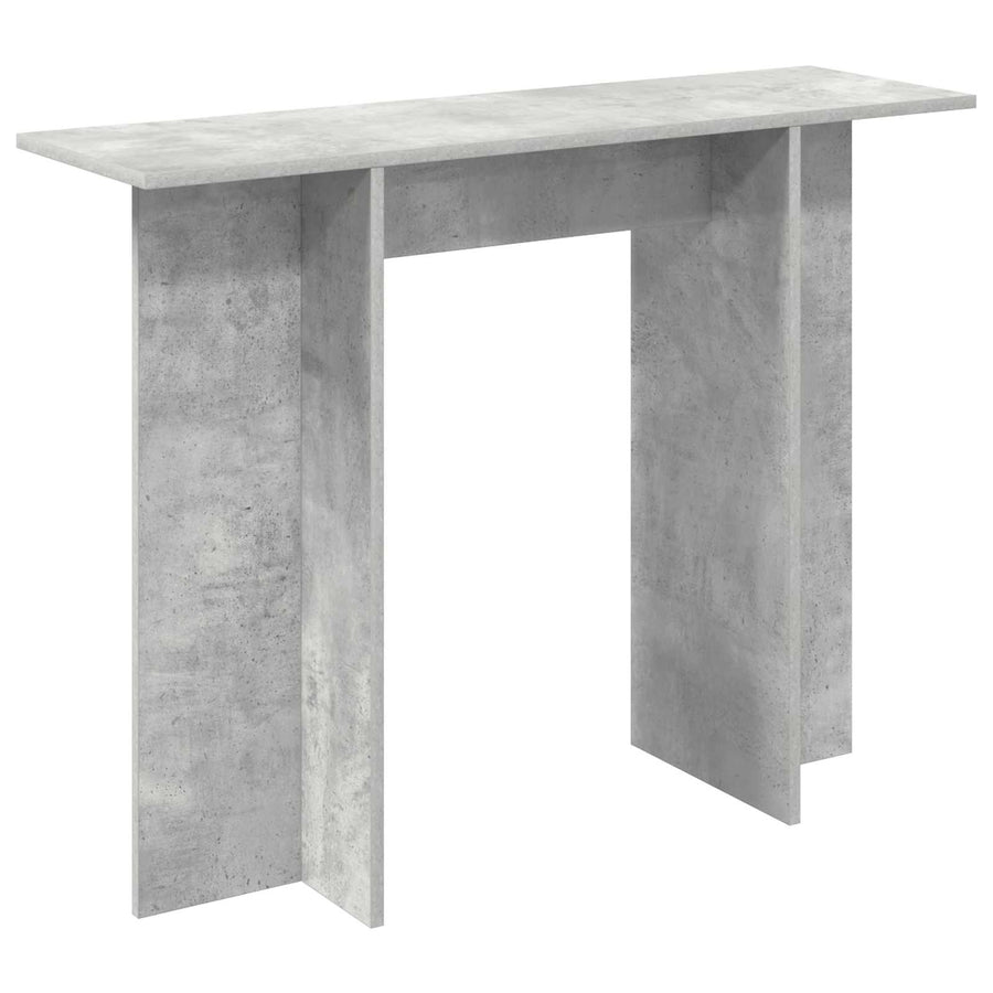 Wandtafel Betongrijs 100 x 30 x 75 cm Bewerkt hout