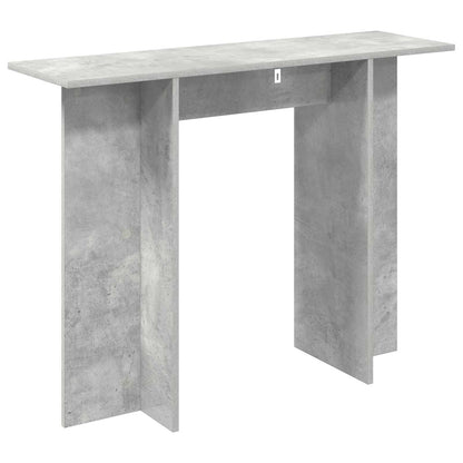 Wandtafel Betongrijs 100 x 30 x 75 cm Bewerkt hout