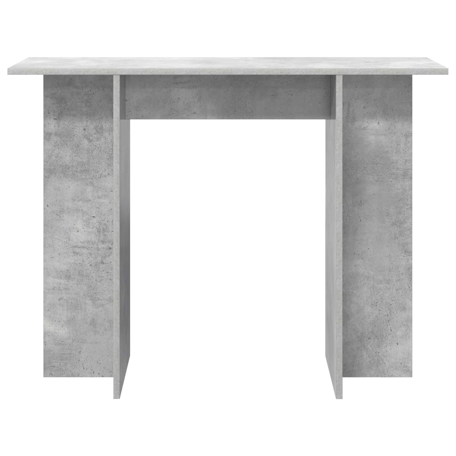 Wandtafel Betongrijs 100 x 30 x 75 cm Bewerkt hout