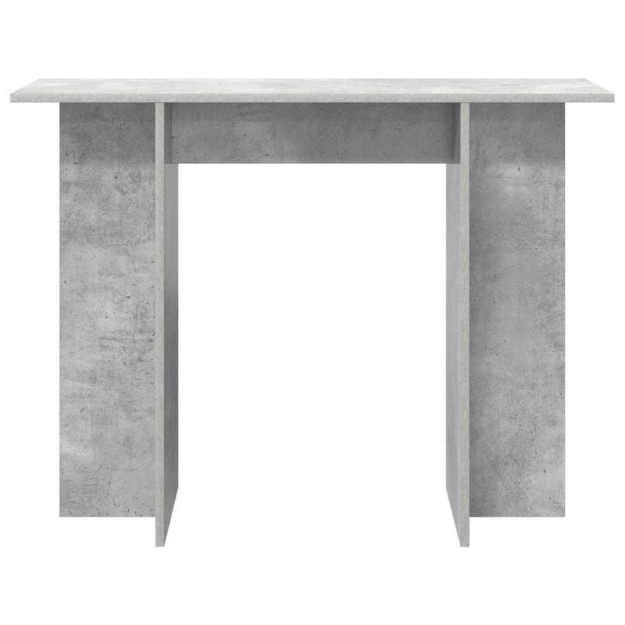 Wandtafel Betongrijs 100 x 30 x 75 cm Bewerkt hout