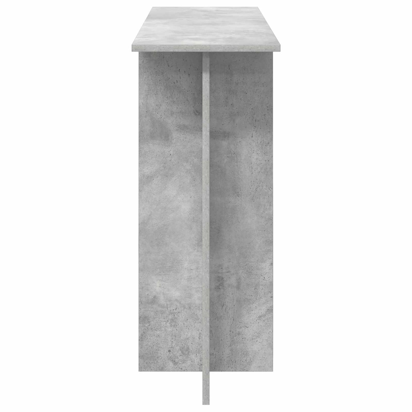 Wandtafel Betongrijs 100 x 30 x 75 cm Bewerkt hout