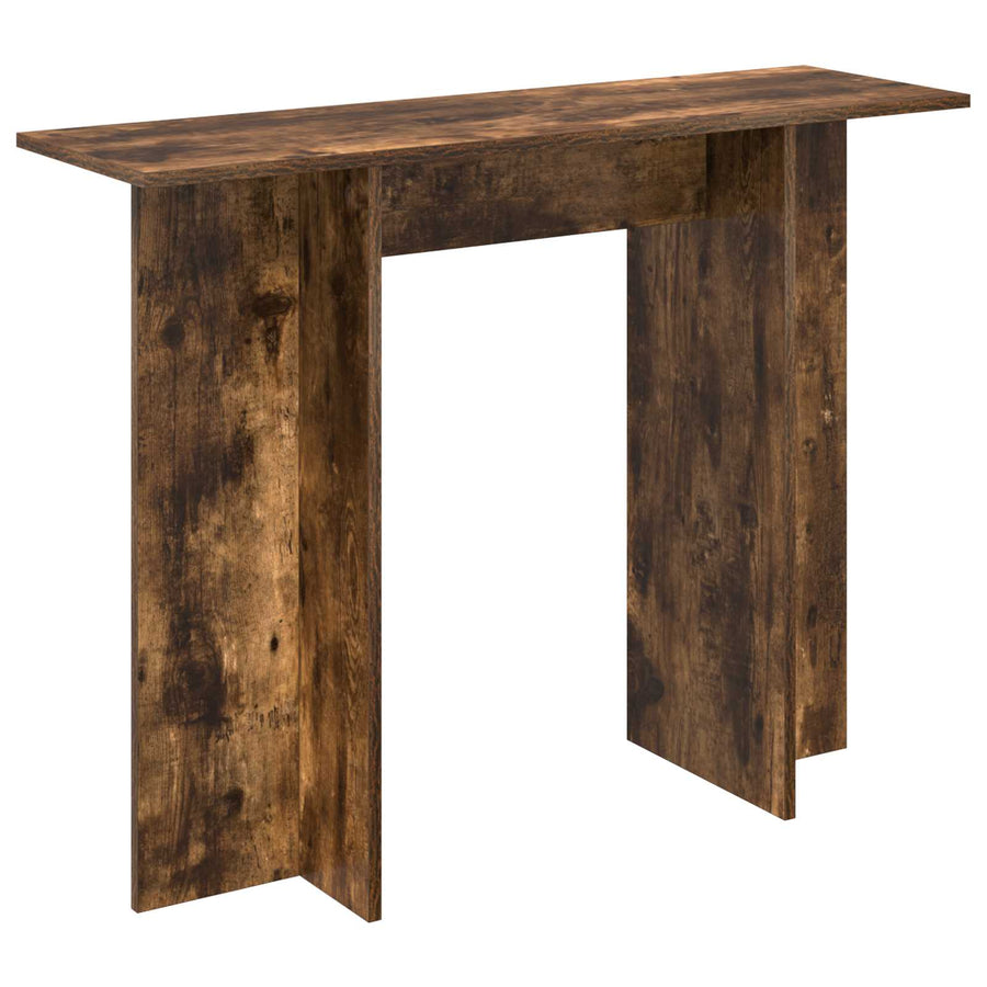 Consoletafel Gerookt Eiken 100 x 30 x 75 cm Bewerkt hout