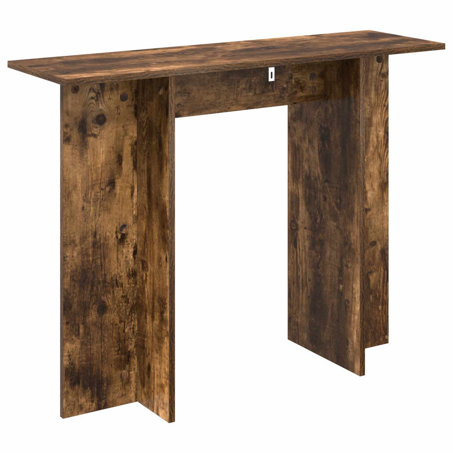 Consoletafel Gerookt Eiken 100 x 30 x 75 cm Bewerkt hout