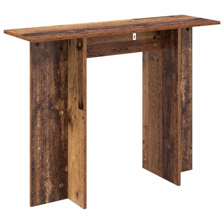Wandtafel Oud hout 100 x 30 x 75 cm Bewerkt hout