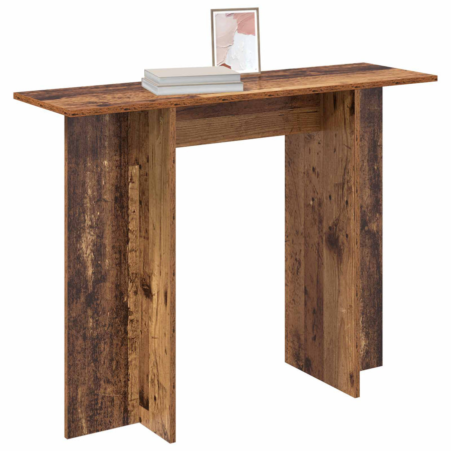 Wandtafel Oud hout 100 x 30 x 75 cm Bewerkt hout