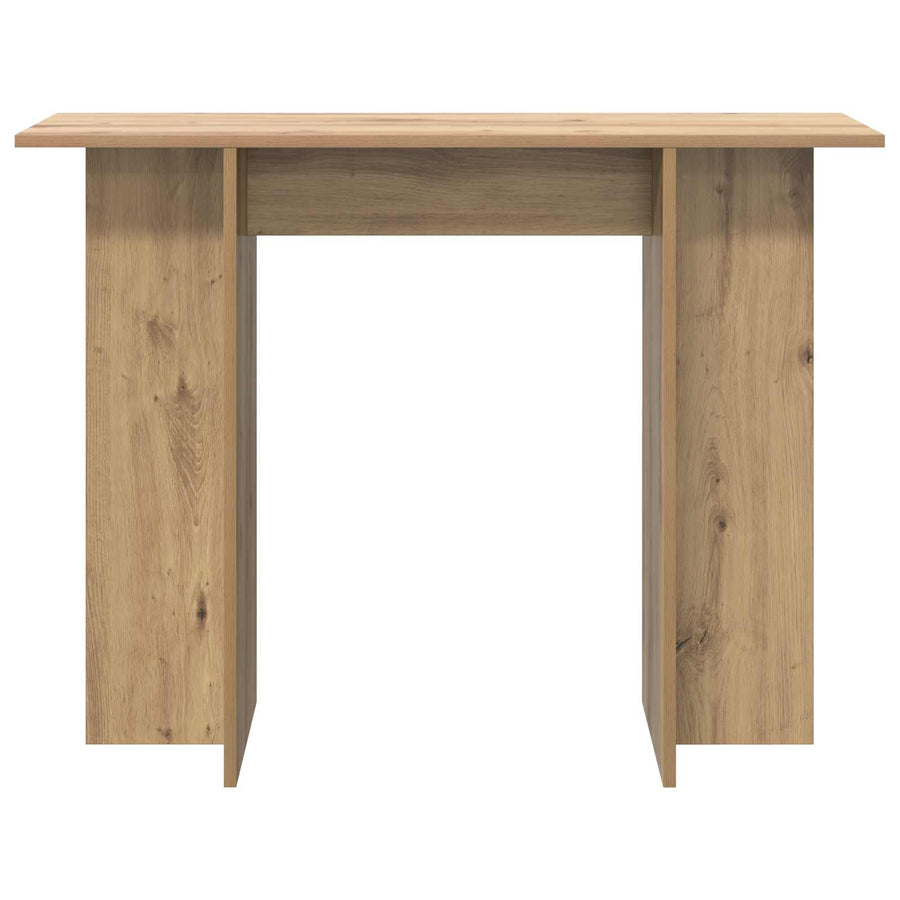 Wandtafel Artisanaal eiken 100 x 30 x 75 cm Bewerkt hout