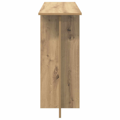 Wandtafel Artisanaal eiken 100 x 30 x 75 cm Bewerkt hout