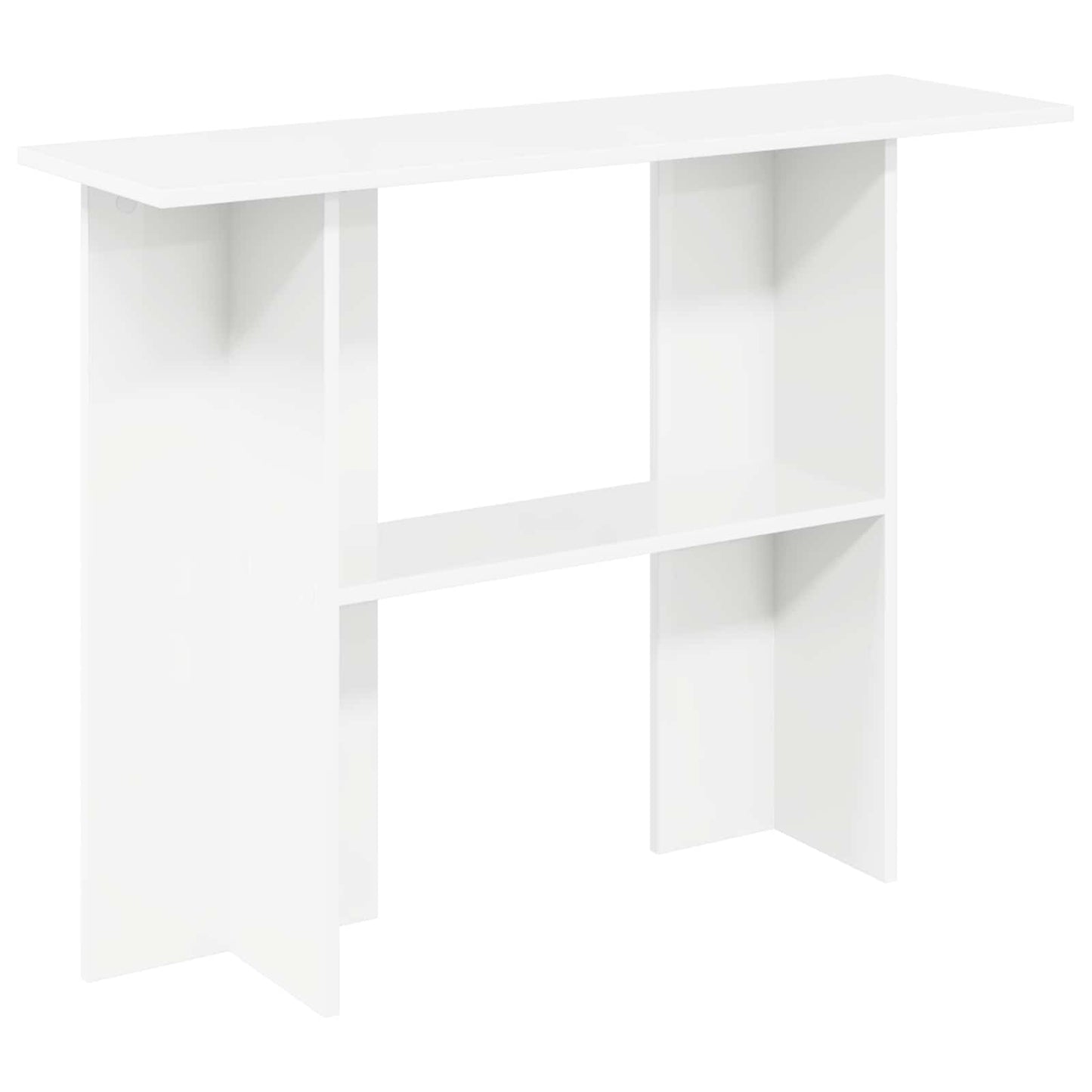 Wandtafel Wit 100 x 30 x 75 cm Bewerkt hout