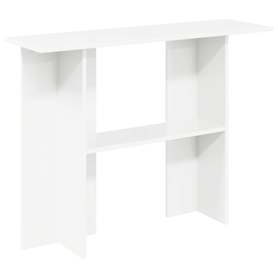 Wandtafel Wit 100 x 30 x 75 cm Bewerkt hout