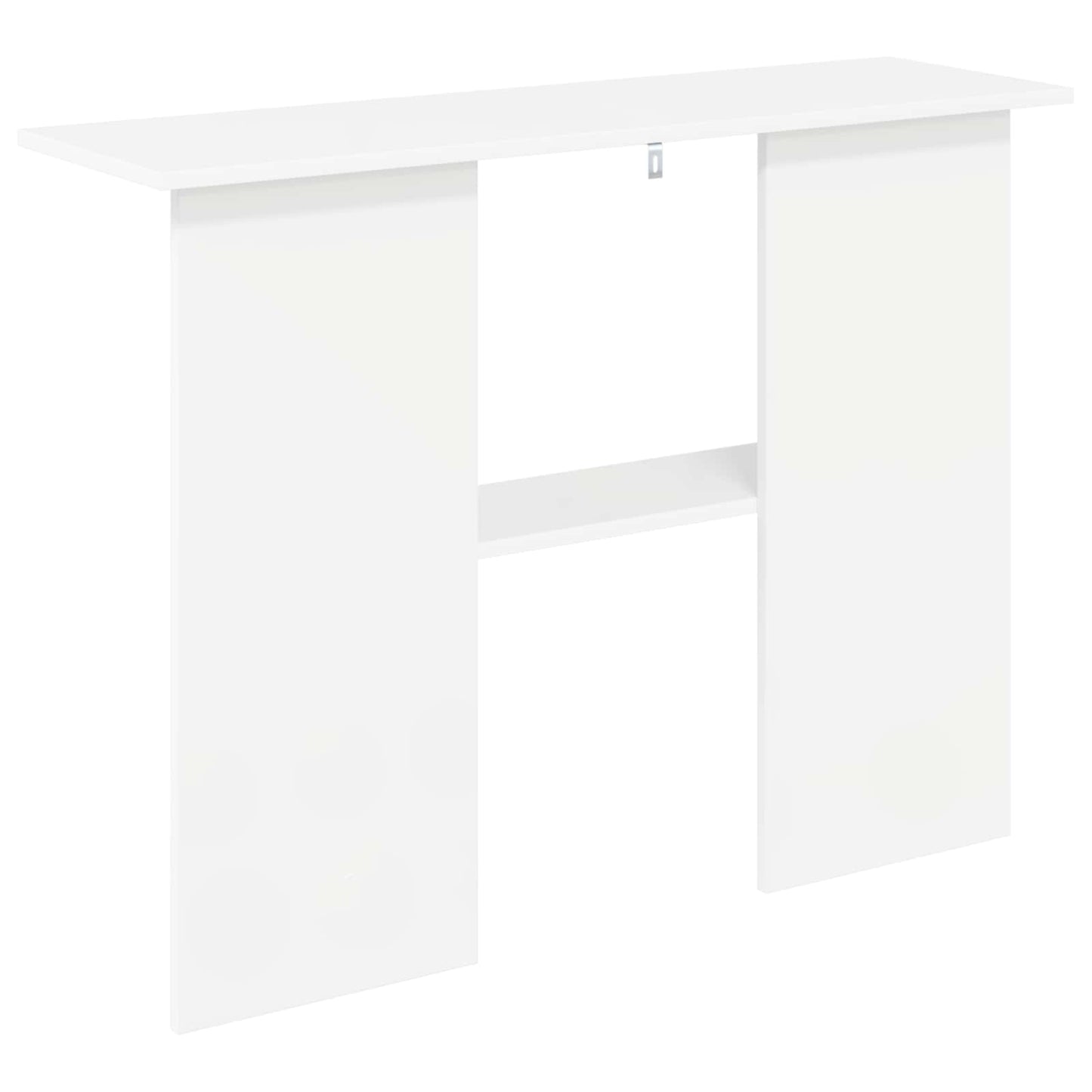 Wandtafel Wit 100 x 30 x 75 cm Bewerkt hout