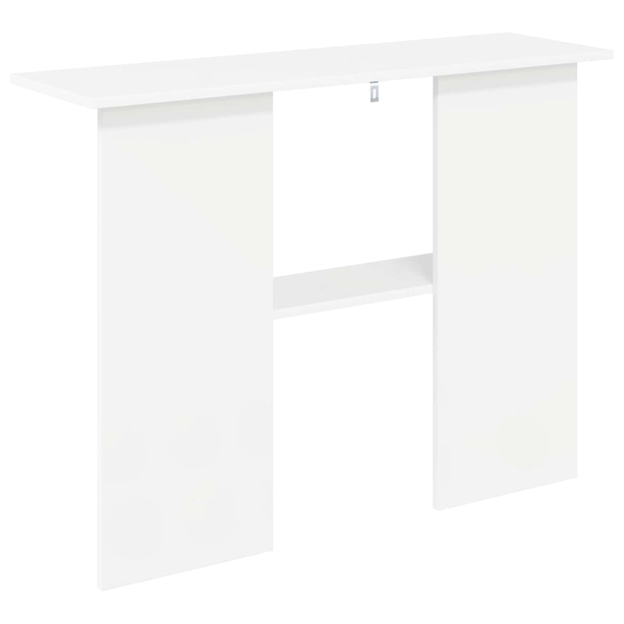 Wandtafel Wit 100 x 30 x 75 cm Bewerkt hout