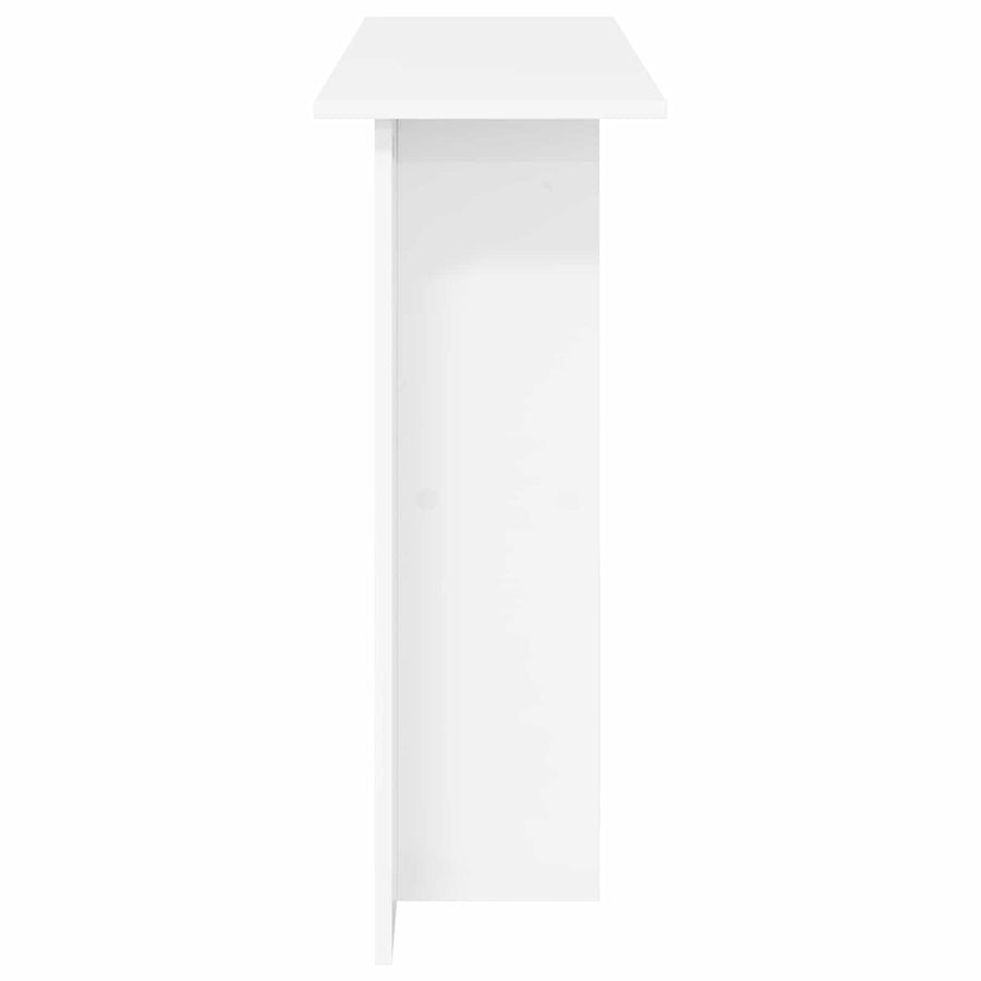 Wandtafel Wit 100 x 30 x 75 cm Bewerkt hout