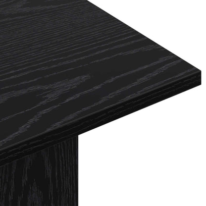 Wandtafel Zwart eiken 100 x 30 x 75 cm Bewerkt hout