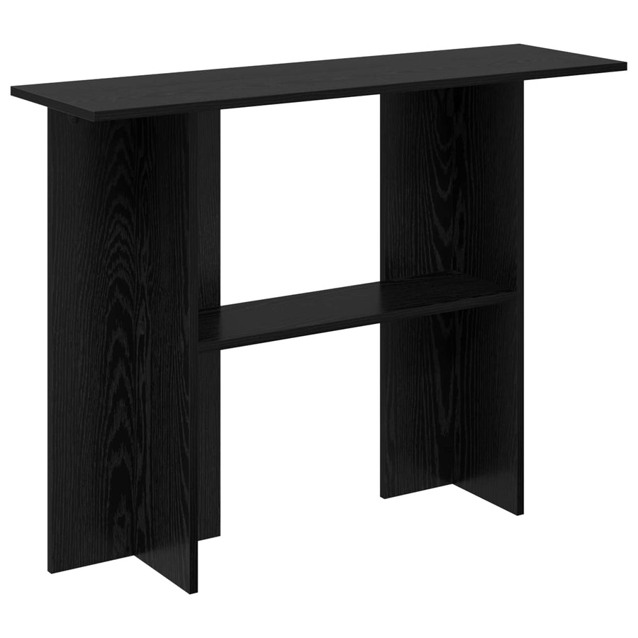 Wandtafel Zwart eiken 100 x 30 x 75 cm Bewerkt hout