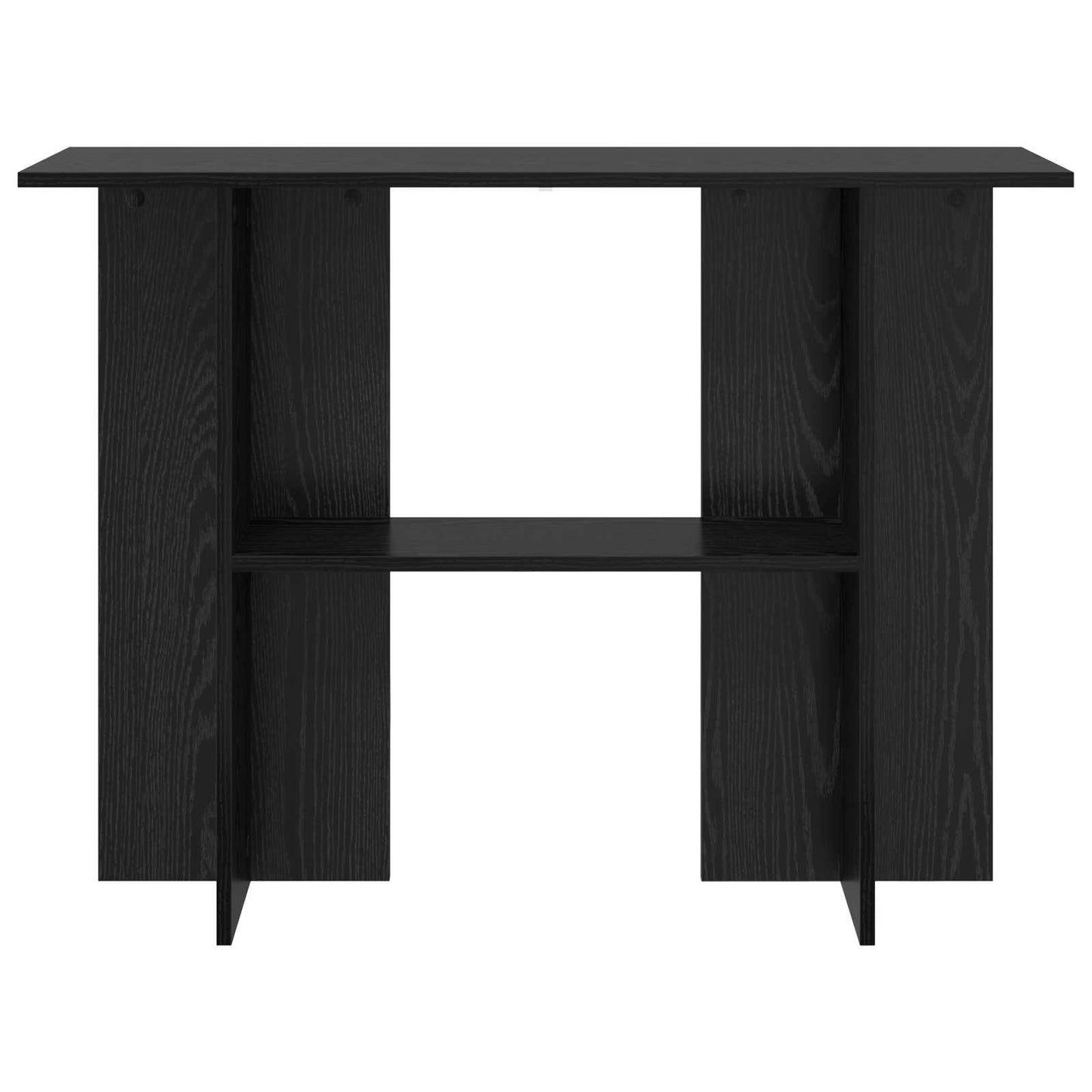 Wandtafel Zwart eiken 100 x 30 x 75 cm Bewerkt hout