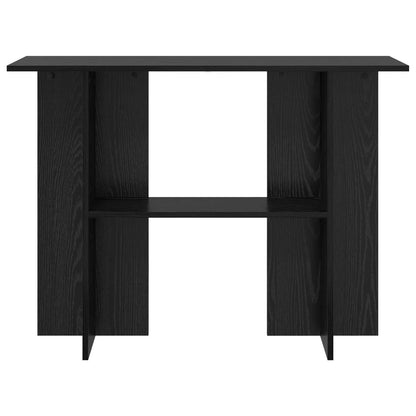 Wandtafel Zwart eiken 100 x 30 x 75 cm Bewerkt hout