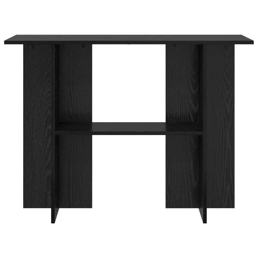 Wandtafel Zwart eiken 100 x 30 x 75 cm Bewerkt hout
