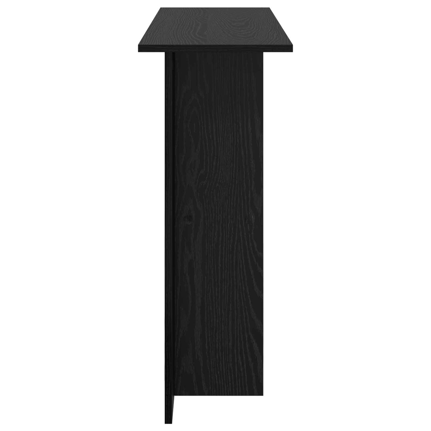 Wandtafel Zwart eiken 100 x 30 x 75 cm Bewerkt hout
