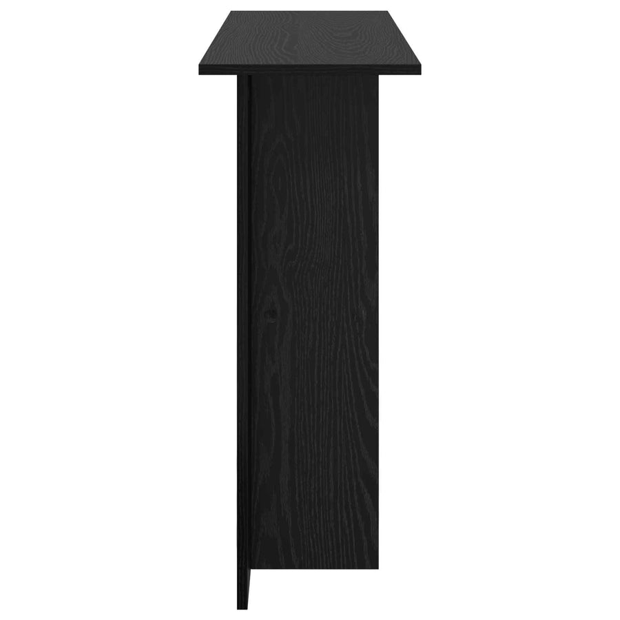 Wandtafel Zwart eiken 100 x 30 x 75 cm Bewerkt hout