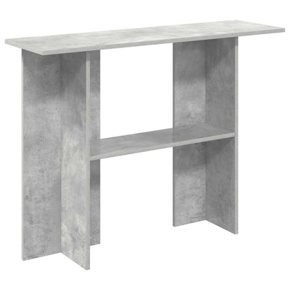 Wandtafel Betongrijs 100 x 30 x 75 cm Bewerkt hout
