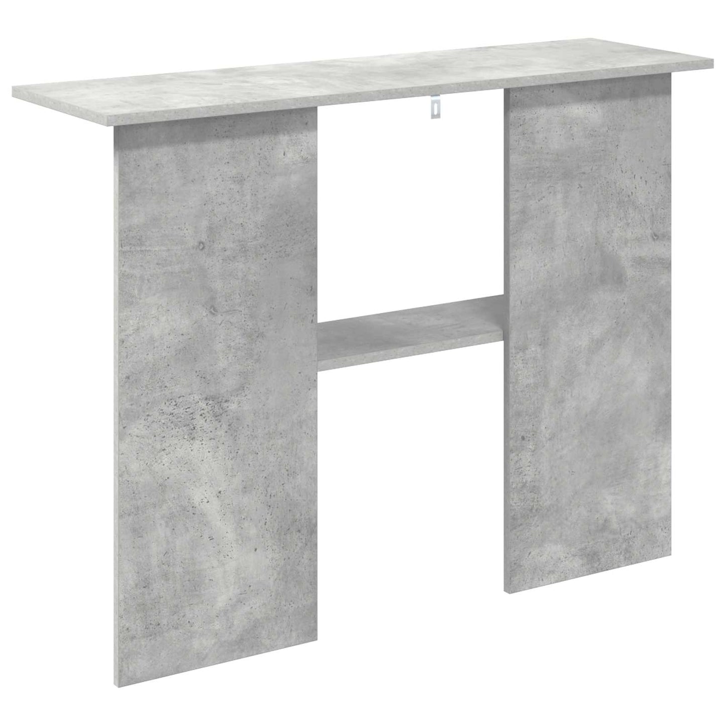 Wandtafel Betongrijs 100 x 30 x 75 cm Bewerkt hout