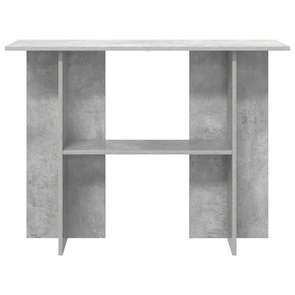 Wandtafel Betongrijs 100 x 30 x 75 cm Bewerkt hout